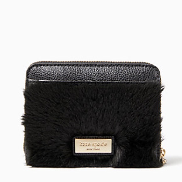 Kate Spade Faux Fur Kitty 🐱 Wallet - Picture 3 of 4